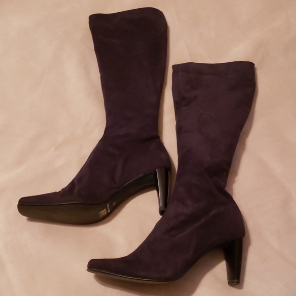 Oliver Black Suede Boots/ Slip-on. Sz 8 - Picture 2 of 5